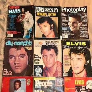 9 vintage 1977-78Elvis Related magazines nice cond